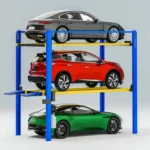 3-level vertical Hydraulic parking system