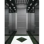 Black Titanium Mirrored Passenger Elevators