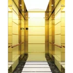 Titanium Mirror Framed Passenger Elevator