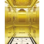 Titanium Mirror Stainless Steel Framed Passenger Elevator