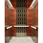 Black Titanium Stainless Steel Framed Passenger Elevator