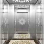Ceiling Mirror stainless steel with down light